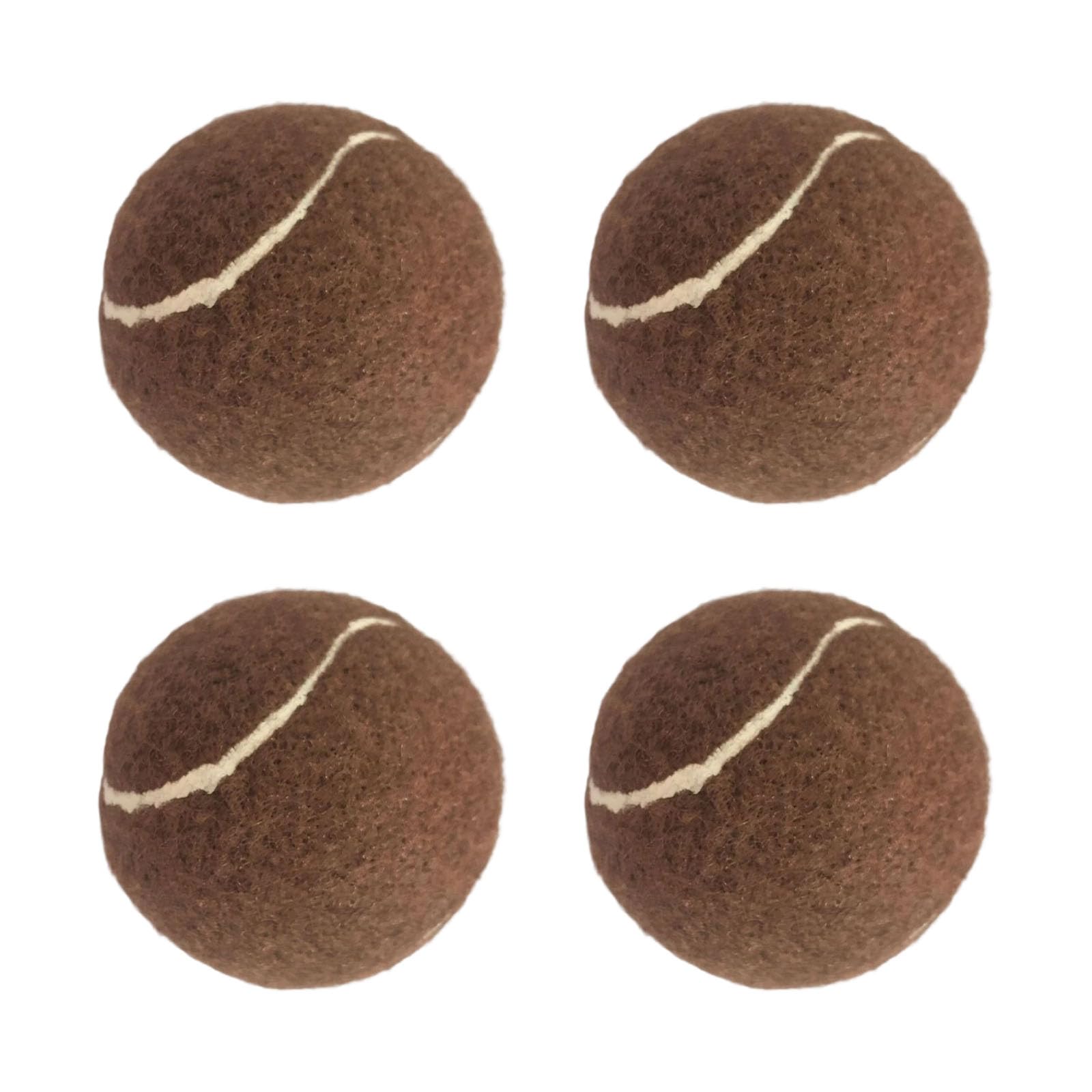 Buxuaaaa Brown 4Pcs Tennis Ball Soft Chair Leg Floor Protectors Felt Furniture Pad Round Cap Covers To Scratch And Reduce Noise Hardwood Floor Protectors