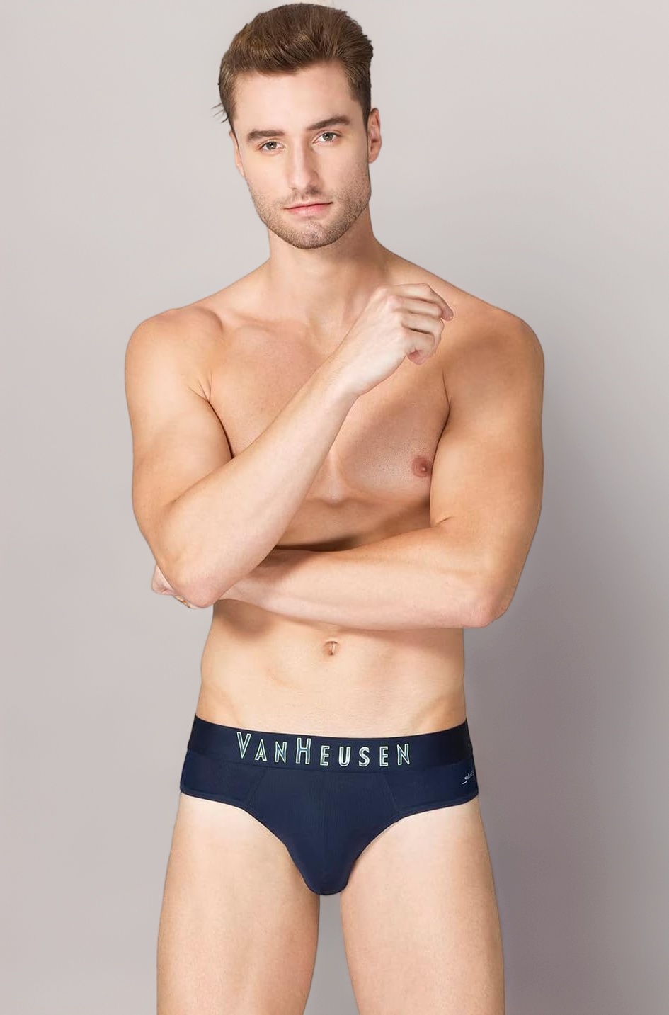 Van Heusen Men Breathable AIR Series Active Brief - Microfibre Elastane - Swift Dry, High Stretch Mesh