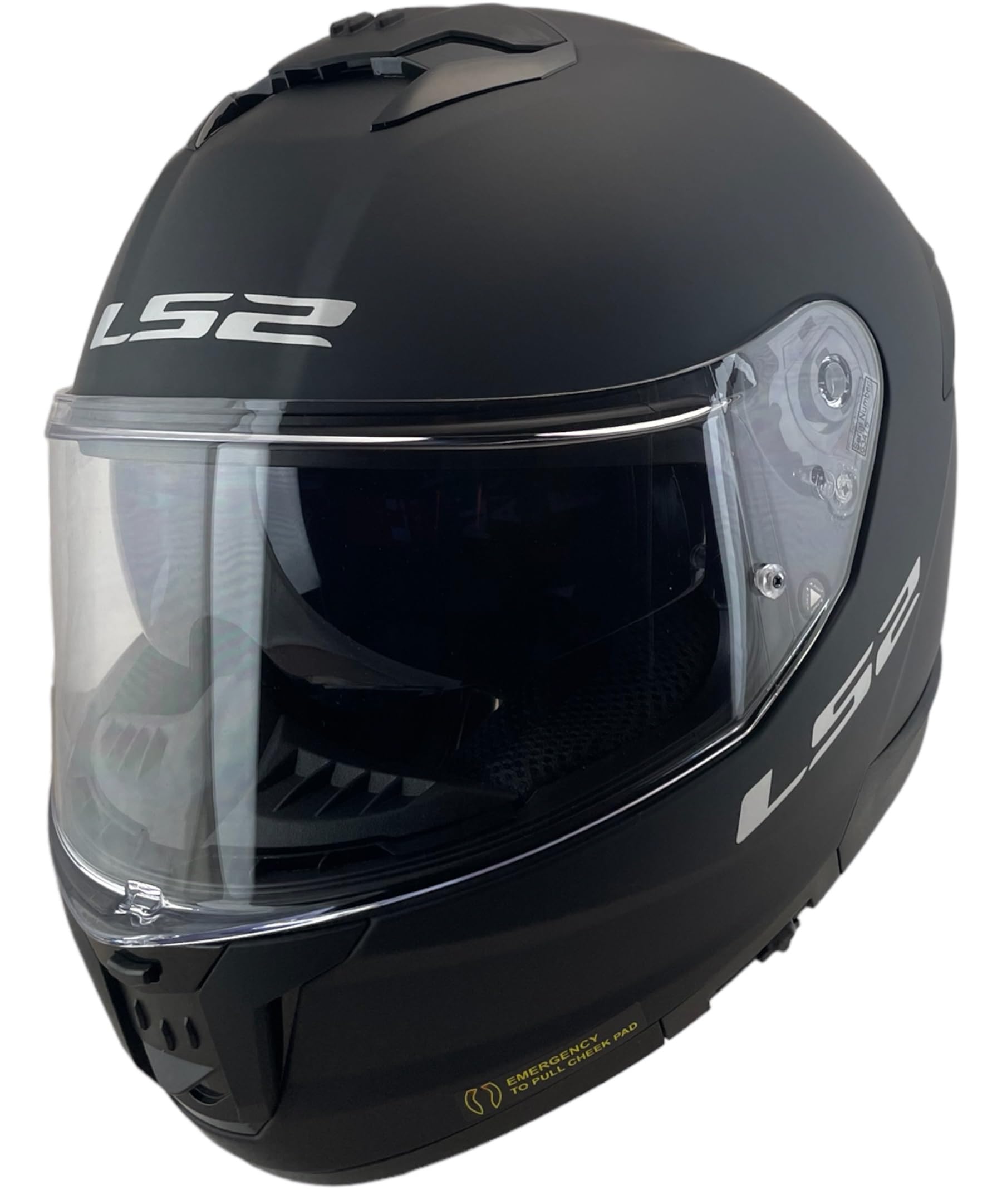 LS2 Helmet Casco Integrale KPA FF808 Stream II Taglia S (55/56) Nero Opaco 22.06