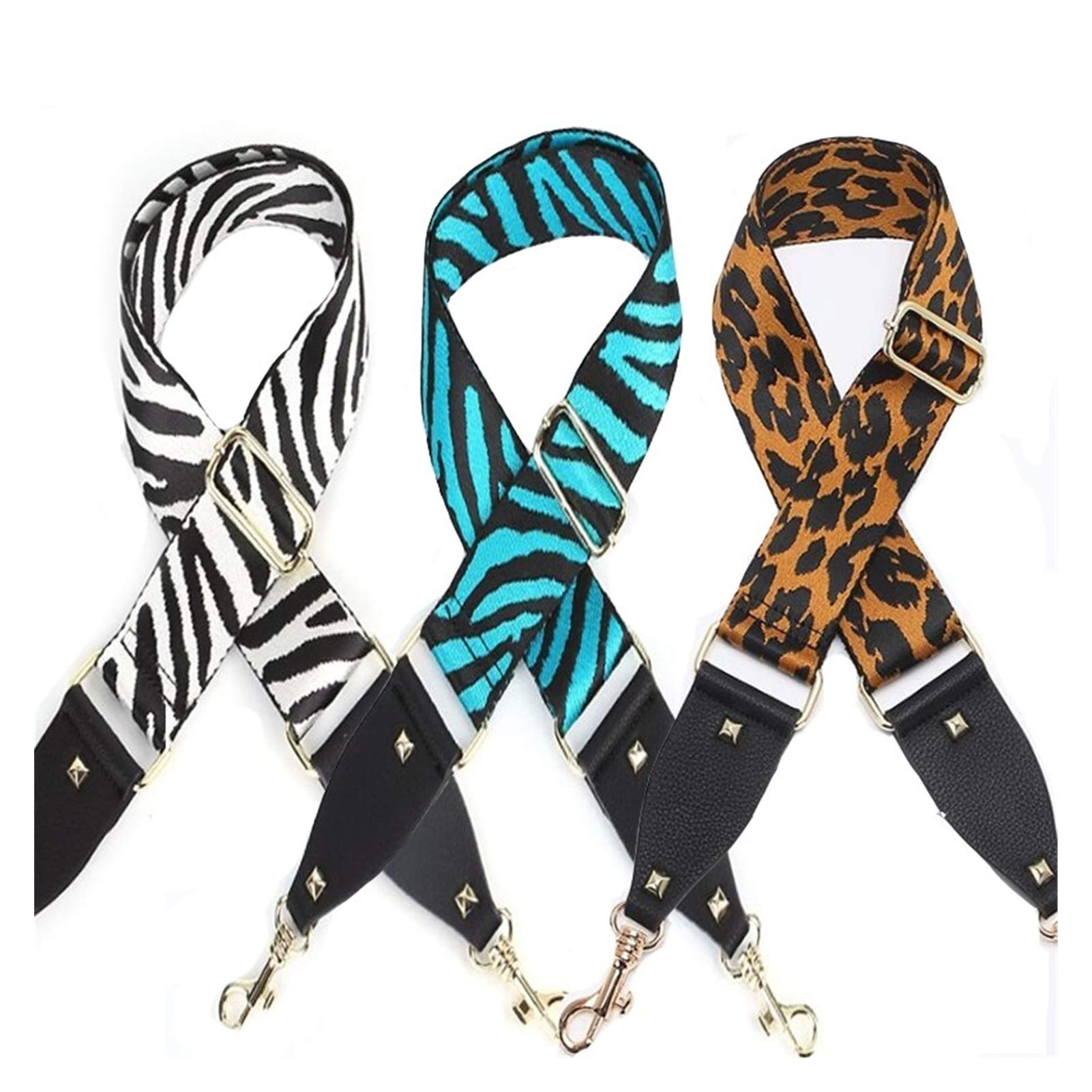 Zwarte leren dames tas met zebra print – stijlvolle schoudertas met ee