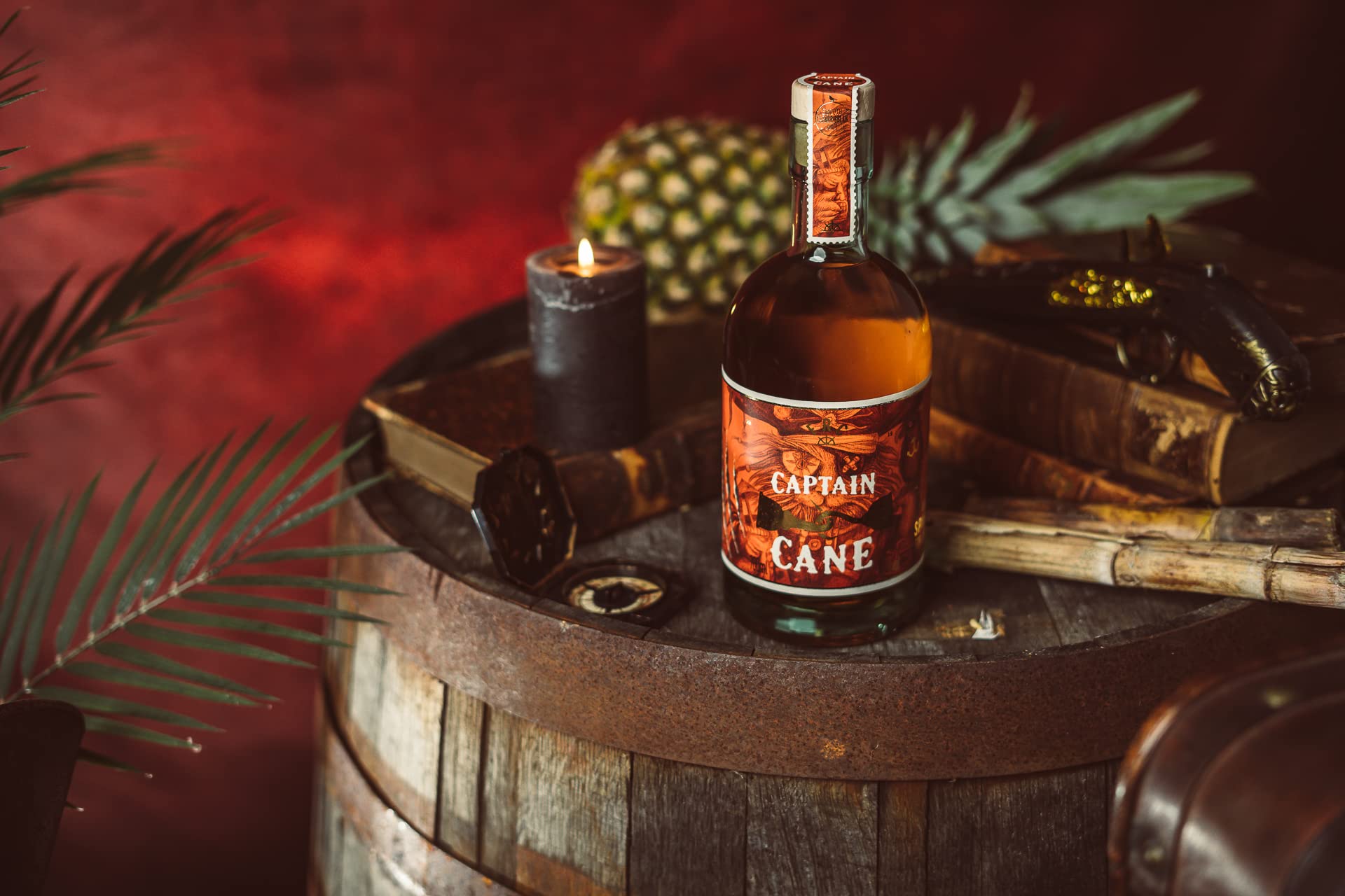 Captain Cane I Feinste Rumsorten aus der Karibik I 700 ml I 40% Vol. I Exotische Noten von Banane, Vanille, Kokos und Karamell (Packung mit 2)