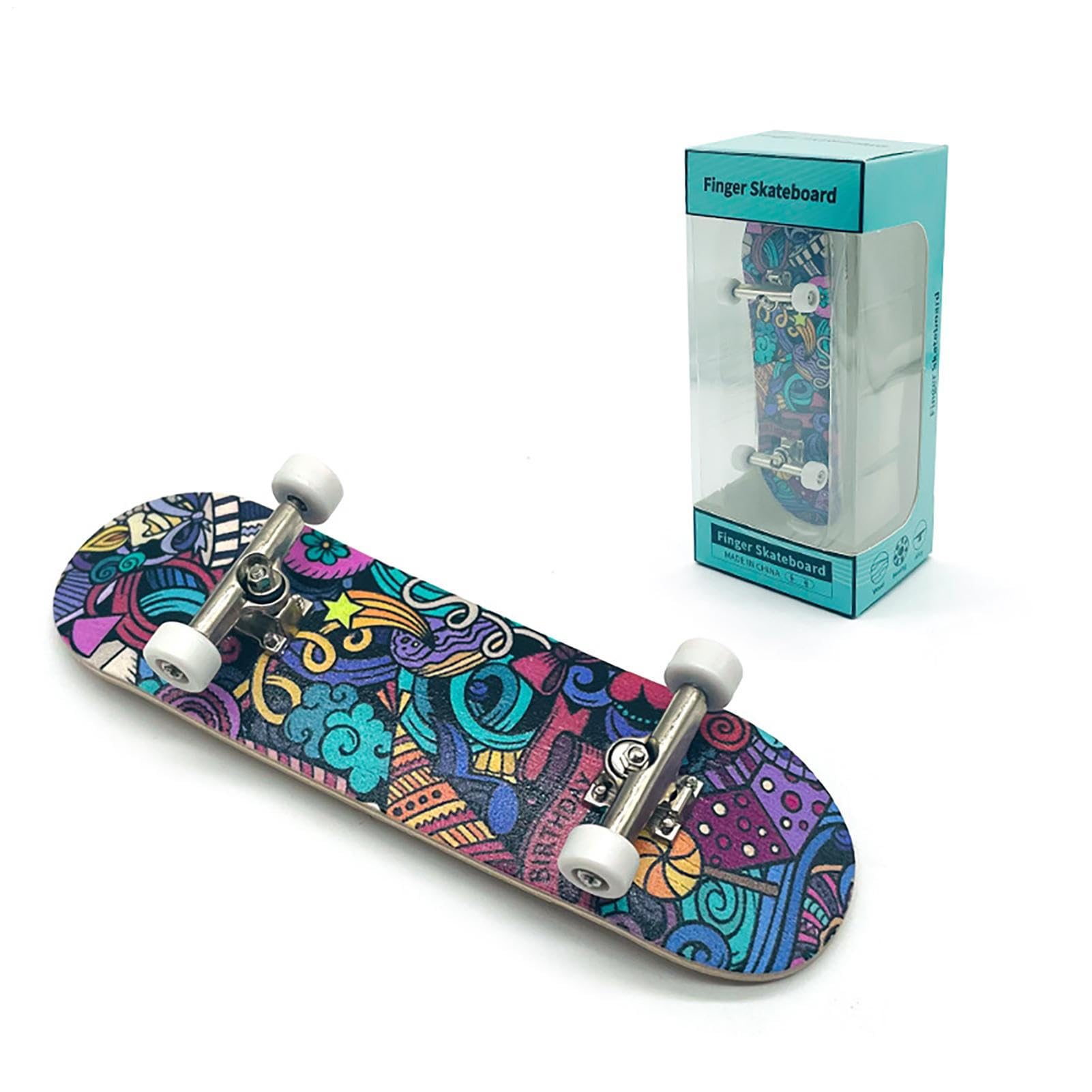 Mini Finger Skateboard, Mini Skateboard Toy Deck Truck Finger Board Skate Park, Fingers Boards Skateboards, Maple Wood Tiny Board For Kids Christmas Party Favours Bag Fillers Children Gift Fidget Toys