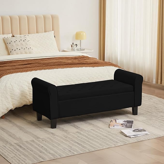 Merdoo 51'' Storage Bench for Bedroom End of Bed, Tufted