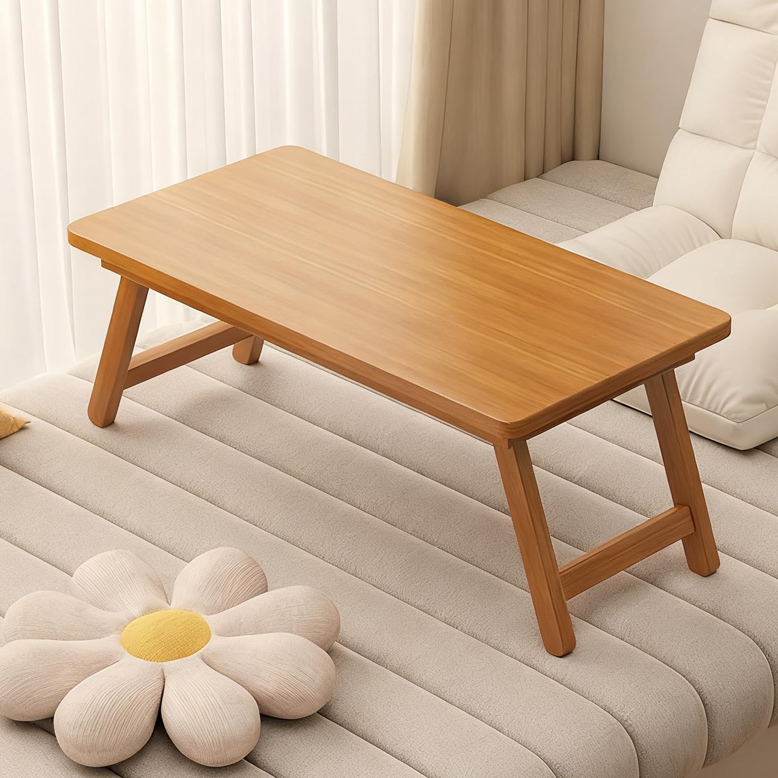 Table basse portable de style japonais pour salon de thé et petit espace