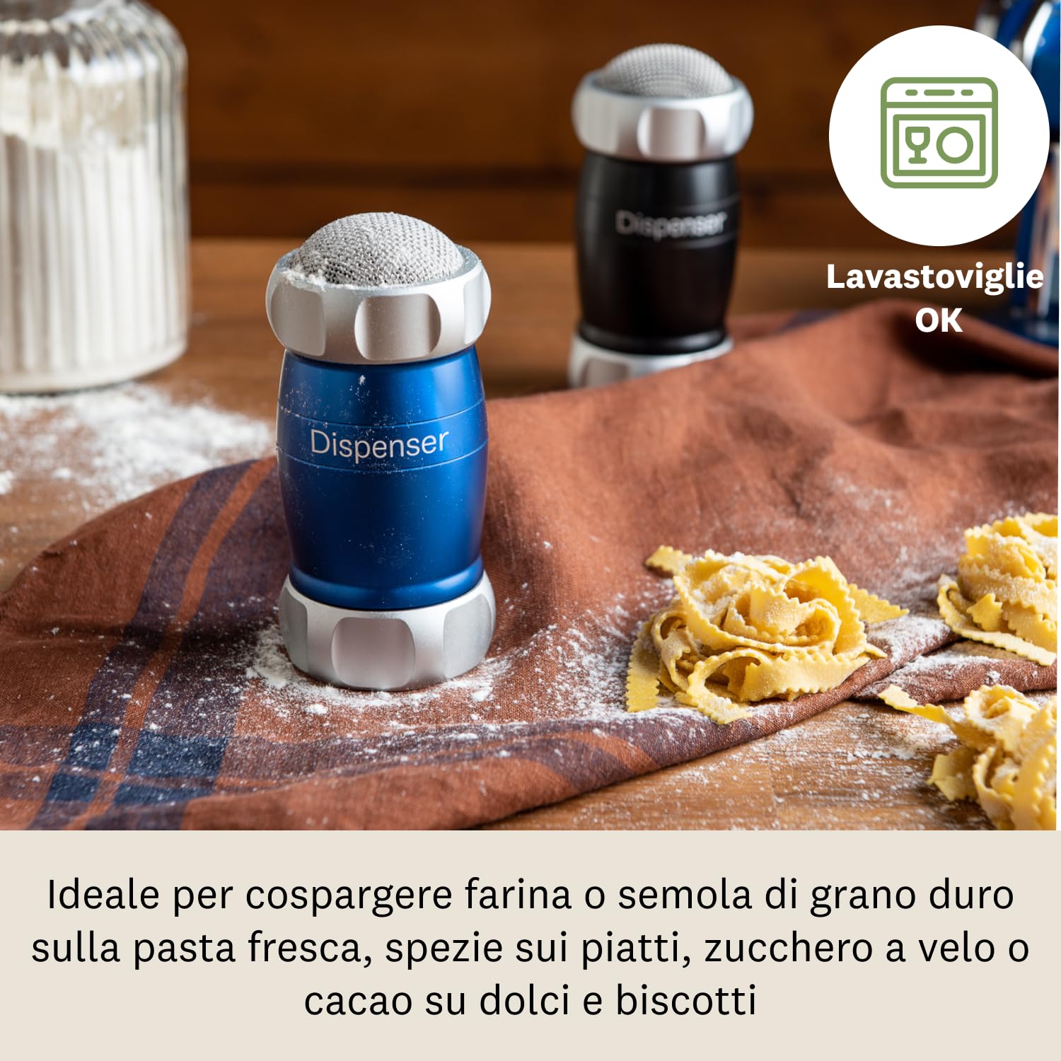 Setaccio Per Farina 2 Pezzi In Acciaio Inossidabile | Diametro 15 Cm E 20 Cm | Per Dolci, Torte, Verdure