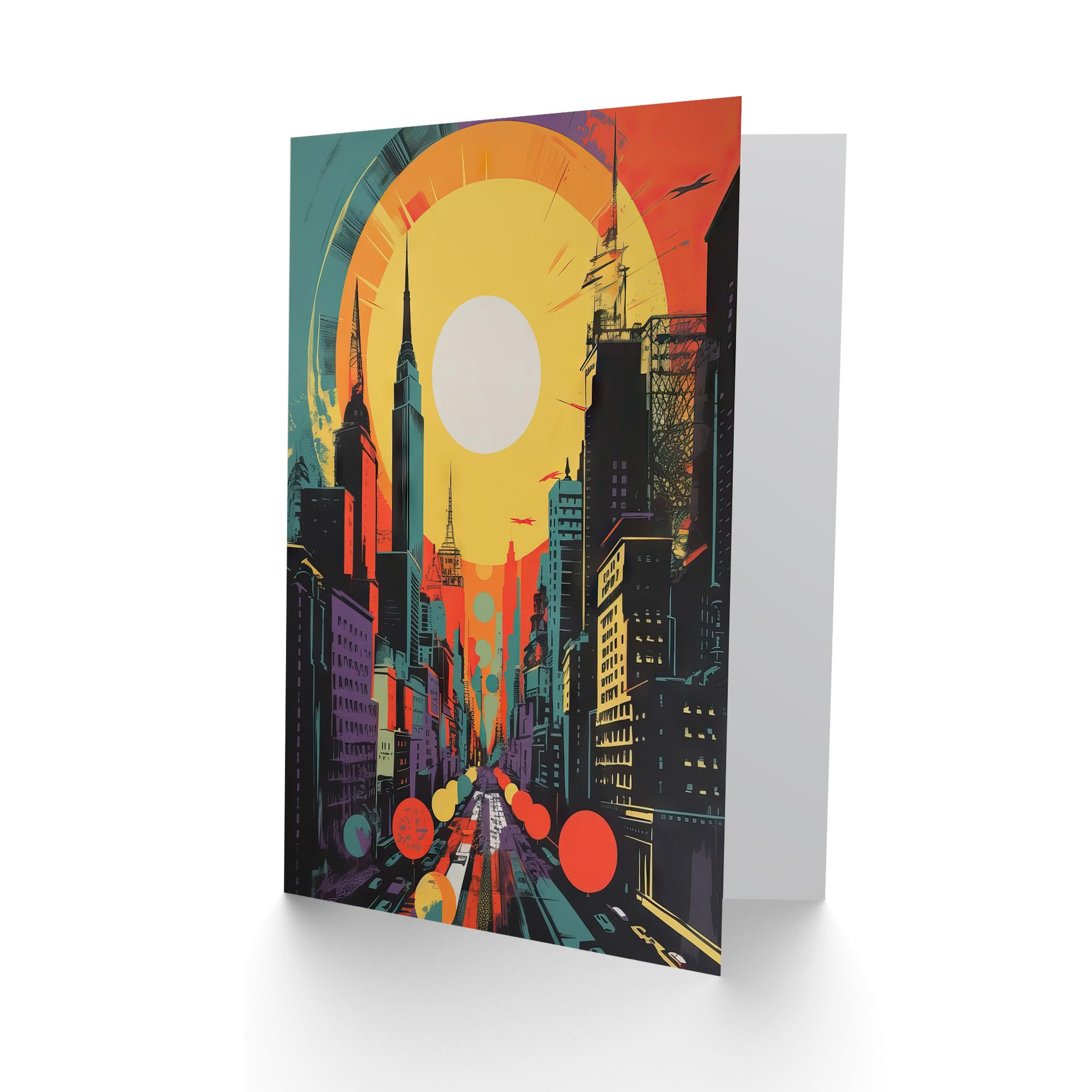 Artery8 Abstract Sunrise for Him or Her Man Woman Birthday Thank