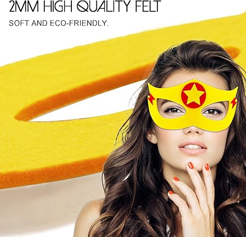 Miniatura 6 de iROLEWIN Capas de superhéroes para adultos y máscaras para mujeres y hombres, disfraces de grupo a granel, disfraz de mago de formación de equipos,