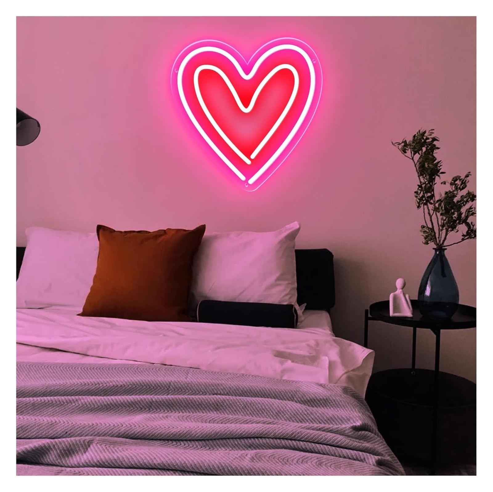 Zynther Neon lamp Neon Signs Decor Heart Shaped Sign