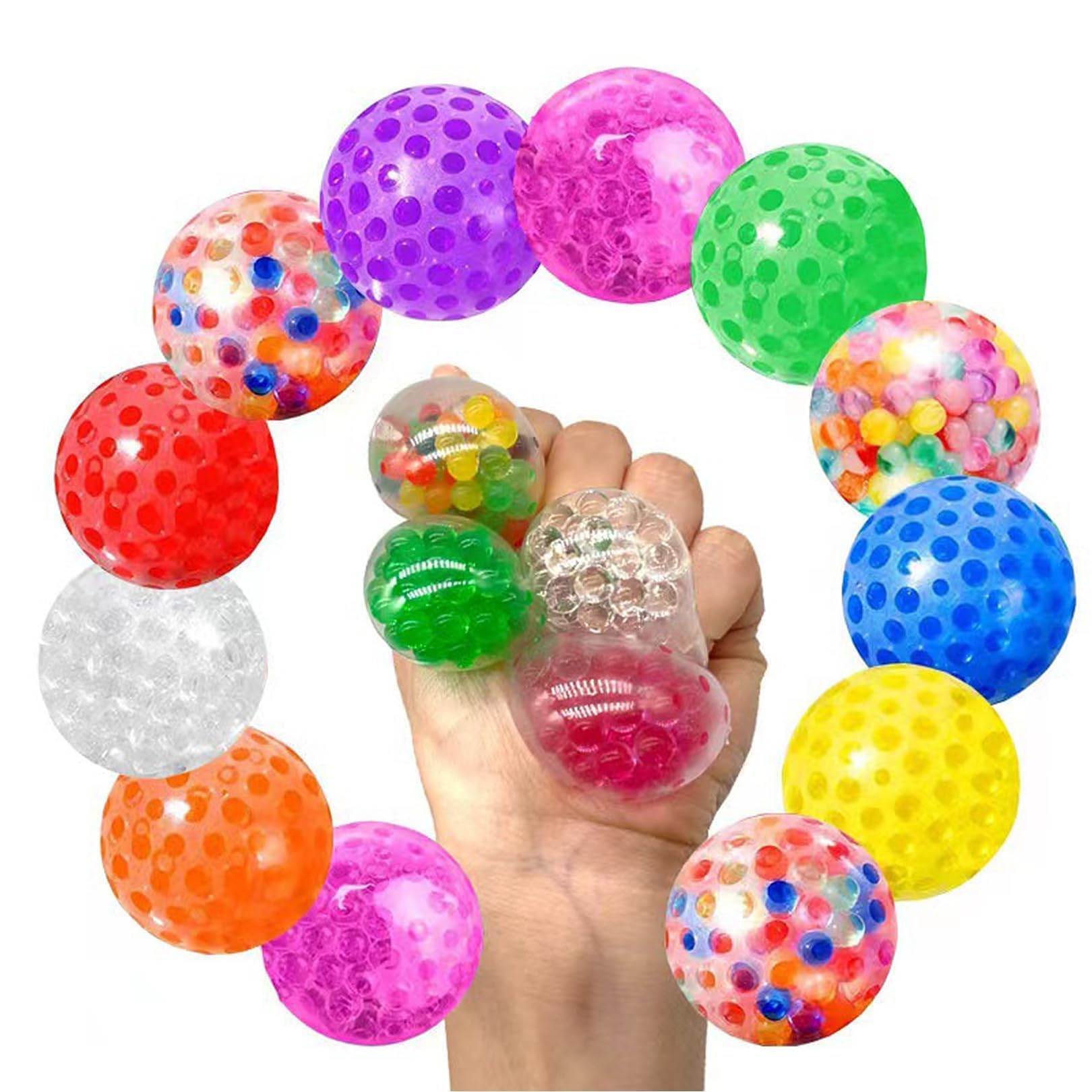12Pcs Squishy Fidget Toys,Stress Sensory Fidget Balls Toy Squishes for Kid