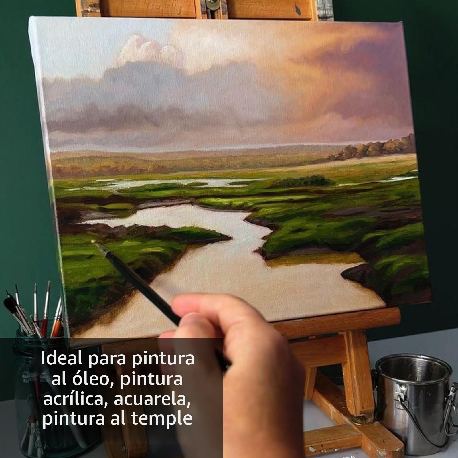 APACALI Bastidores de 10 piezas de 30 x 40 cm, lienzo para pintar, bastidores de algodón, lienzo para artistas, lienzos blancos sin ácidos para aficionados y artistas