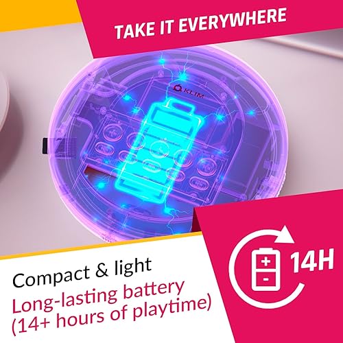 Miniatura 18 de KLIM Nomad - Nuevo - Reproductor de CD portátil con batería de larga duración - con auriculares - Radio FM - Compatible con reproductor de CD MP3