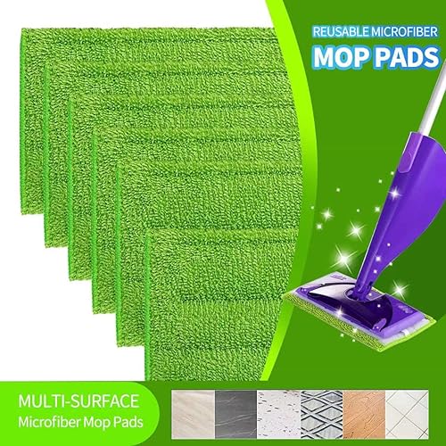 Miniatura 2 de Almohadillas absorbentes de microfibra lavables reutilizables compatibles con SSwifferr Wetjet, almohadillas de repuesto de microfibra lavables