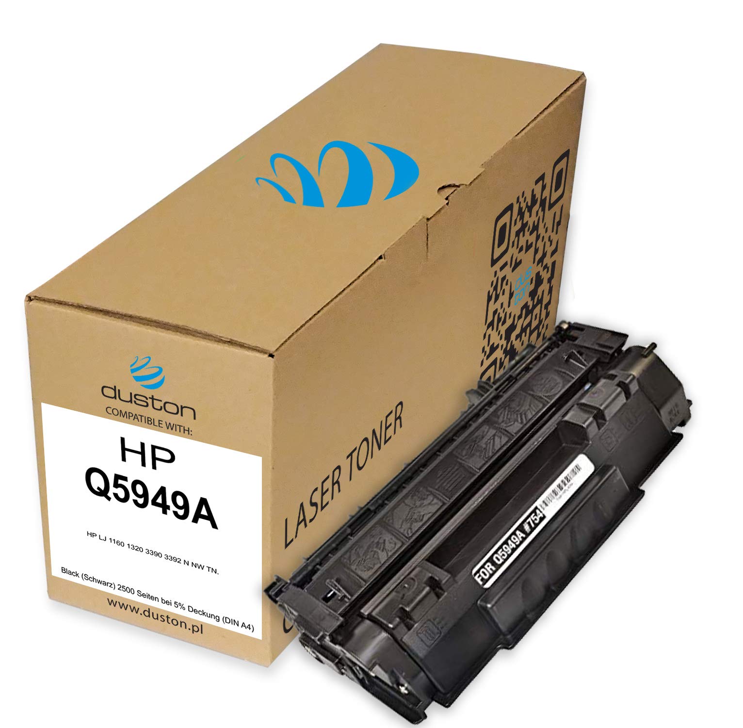 duston 2x Q5949A, 49A Toner Nero compatibile con HP LaserJet 1160 1320 1320 N 1320 NW 1320 TN 3390 3392
