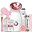 Colorfarm Facial Steamer Nano Ionic: Large 3-in-1 Face Steamer Home Spa Kit Deep Cleaning Unclogs Pores Sinuses Inhaler with 8 Skin Care Tools - Self Care Gifts for Women (Deep Cleansing Facial Kit)