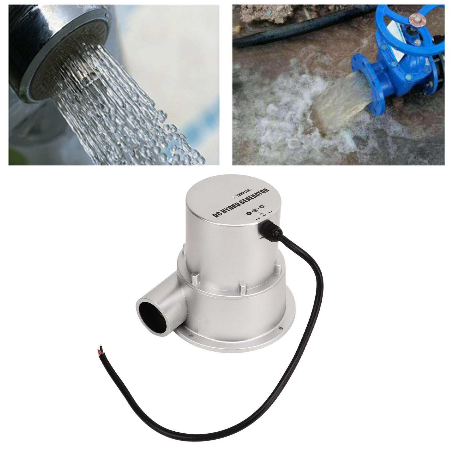 Piccolo Generatore Idroelettrico a Turbina Ad Acqua Motore Brushless a Magneti Permanenti per la Generazione di Energia Idroelettrica Supporta la Ricarica di Batterie 12V 24V (SJ18A)