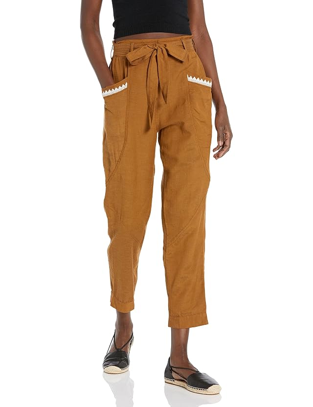 Angie Womens Womens Tie Waist Pant