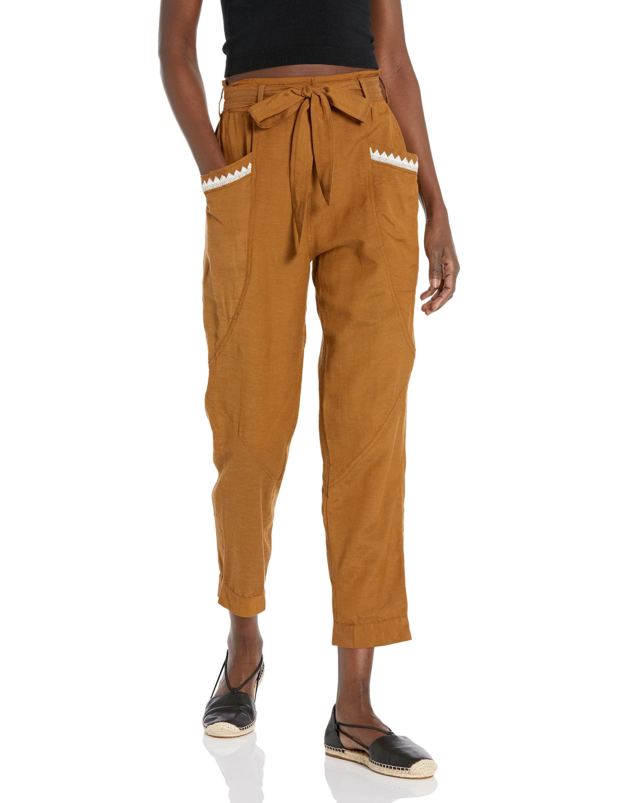 Angie Womens Womens Tie Waist Pant