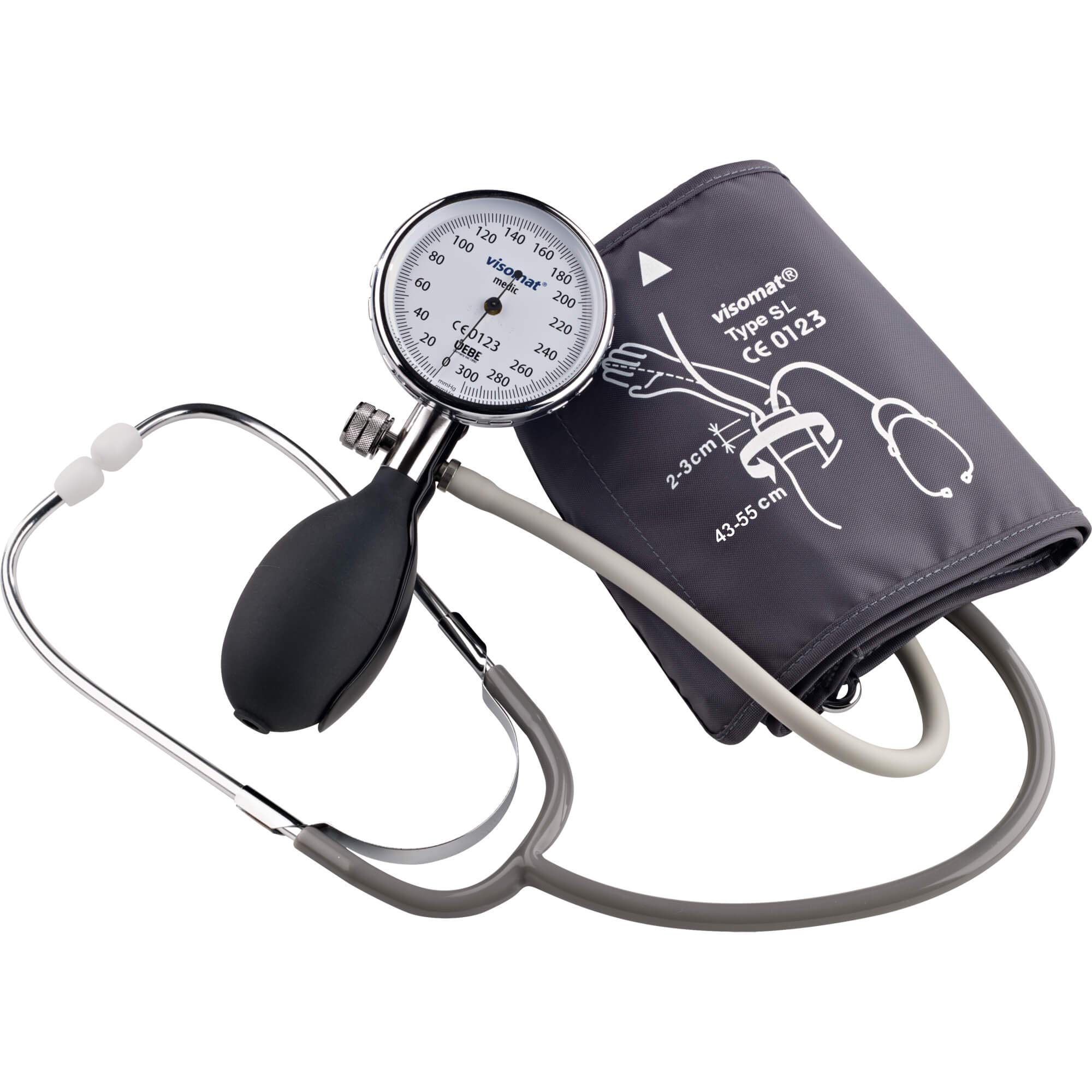 visomat medic home Aneroid Blutdruckmessgerät mit Stethoskop, 1 pzas El monitor de la presión sanguínea