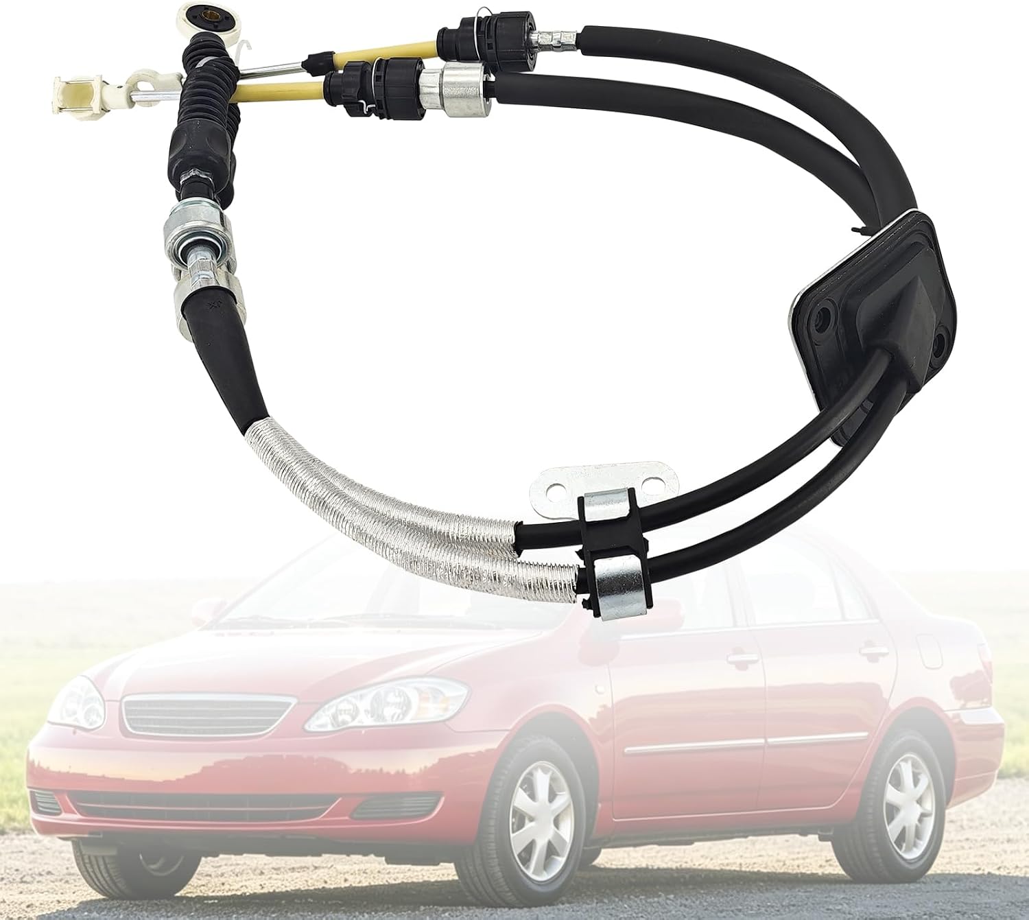 Manual Transmission Shifter Cable Compatible with Toyota Corolla | For 2003 2004 2005 2006 2007 2008, Replacement 33820-02362 33820-02361 33820-02360