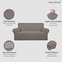 Vista 603 de Easy-Going - Funda elástica para sofá, 1 pieza, protector de muebles, suave, con parte inferior elástica, para niños, tela de jacquard de poliéster