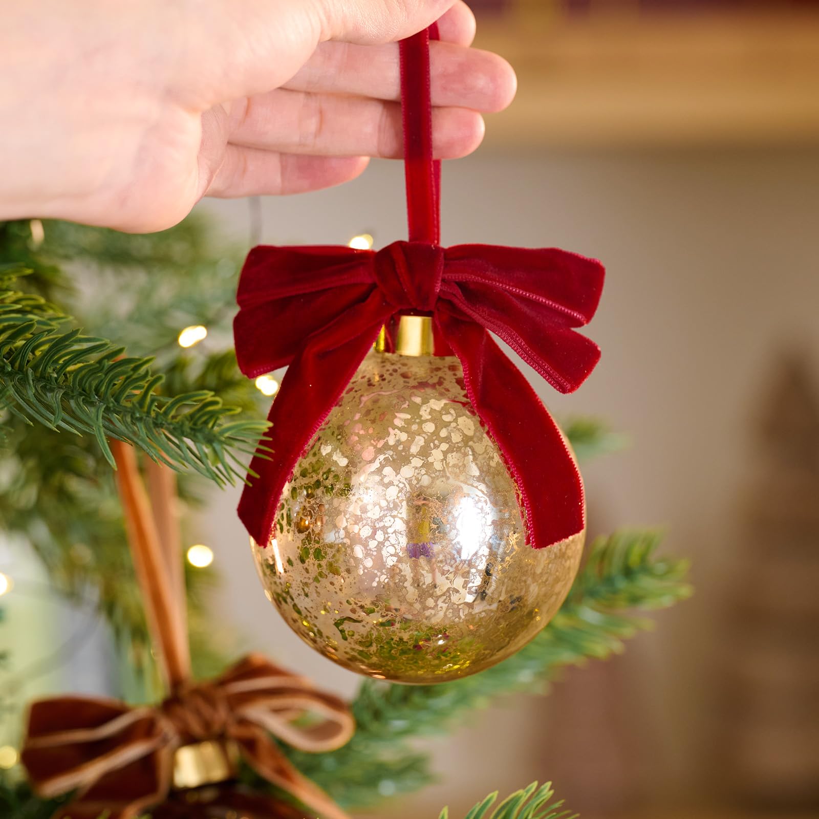 WDS WONDROUS Ornamenti a sfera di Natale, decorazione dell'arco dell'albero