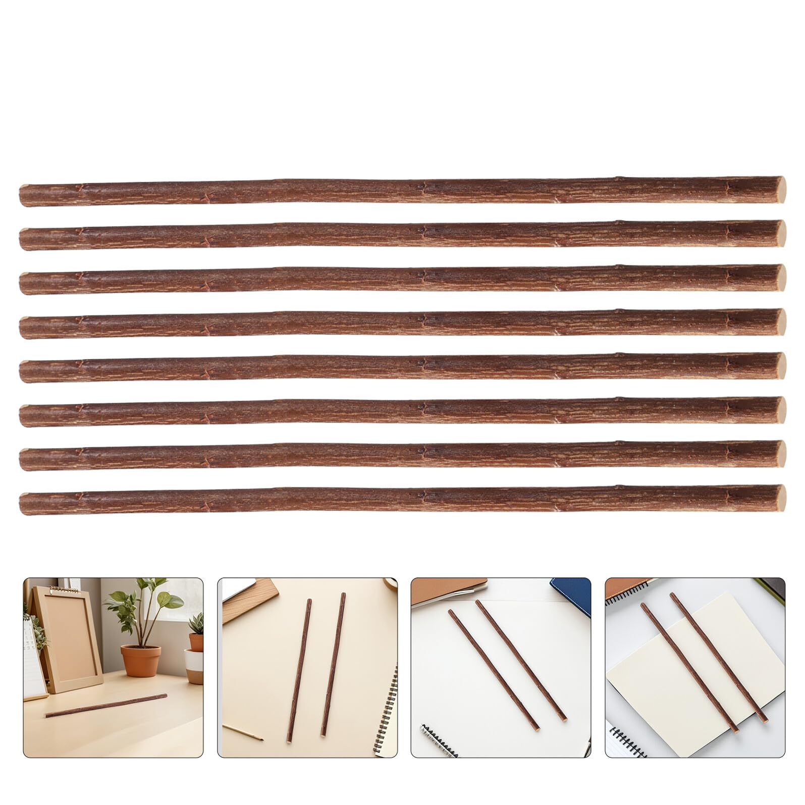 Beaupretty Trockenholz Zweige 30cm – 100 Stück Natürliche Bastelhölzer mit Variierender Stärke Rustikale Selbstgemacht Holzstäbe für Basteln Hochzeitsdeko und Tischdekoration