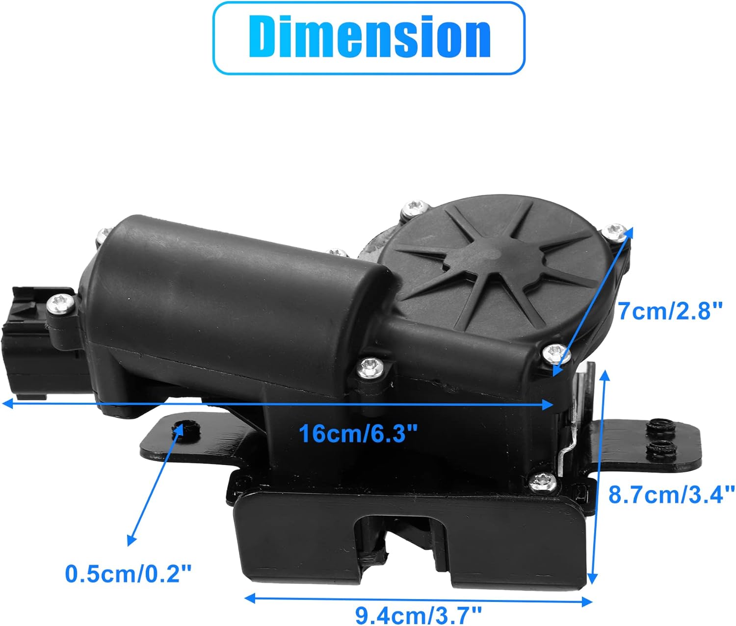 X AUTOHAUX Power Liftgate Door Latch Lock Actuator 13581405 for Chevrolet for GMC for Cadillac for Buick Rear Tailgate Door Latch Lock Actuator Rear Trunk Lid Lock Actuator 931-107 13501872