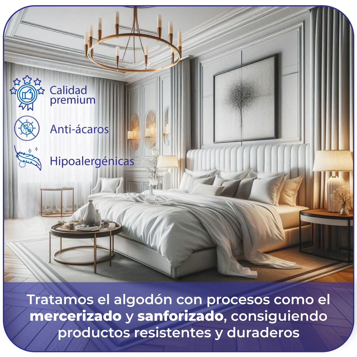 Juego de Sabanas 135x200 Algodon 100% Hecho en España, Lujoso Saten 400 Hilos Bed Sheets Lencois, Con Sabana Bajera Ajustable, Encimera, 1 Funda de Almohada 155x45 (Blanco Cama 135x190/200cm)