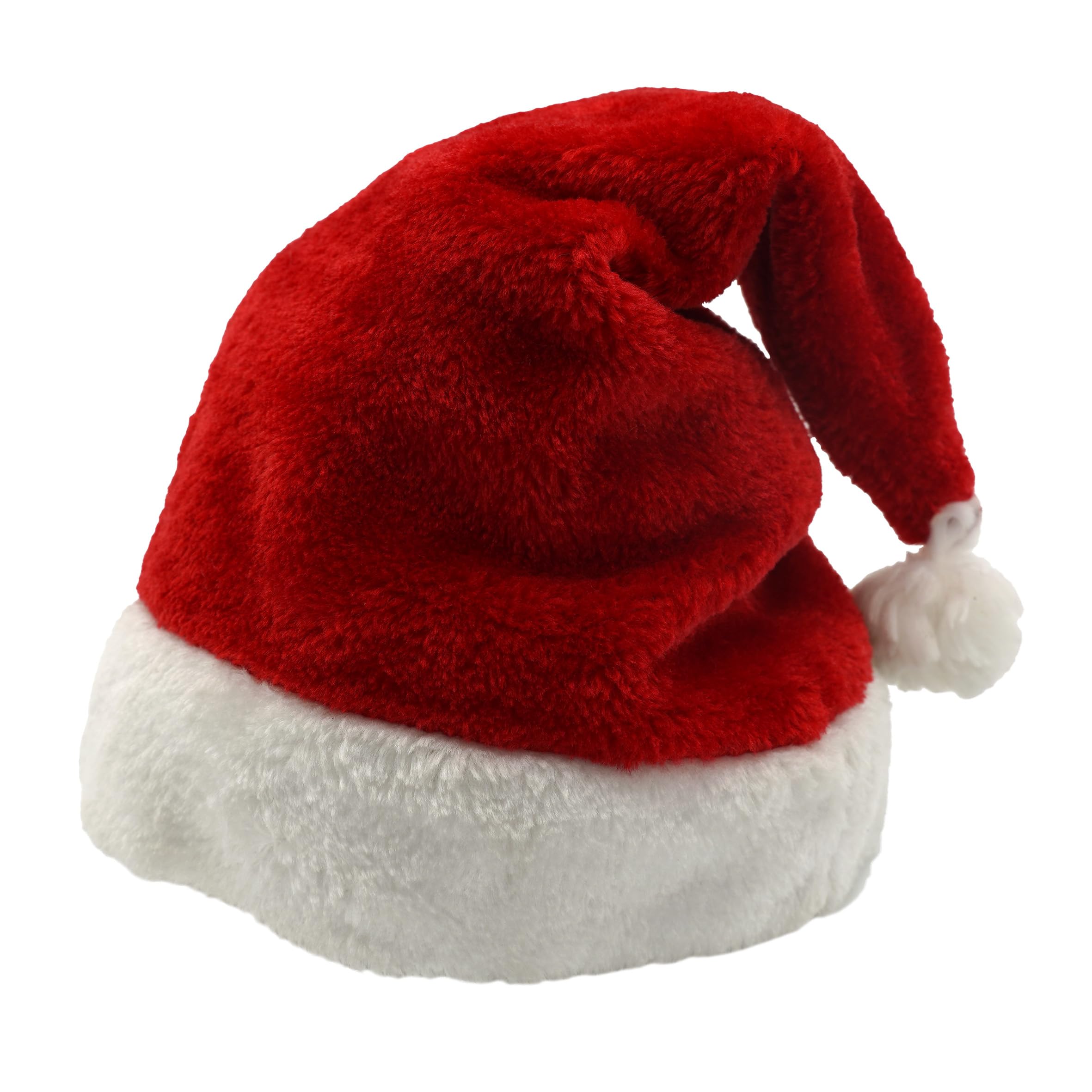 Makotex 1 bis 100 Weihnachtsmützen Nikolausmützen Weihnachtsmann Mütze Weihnacht ca. 28x42 (100, Polyester)