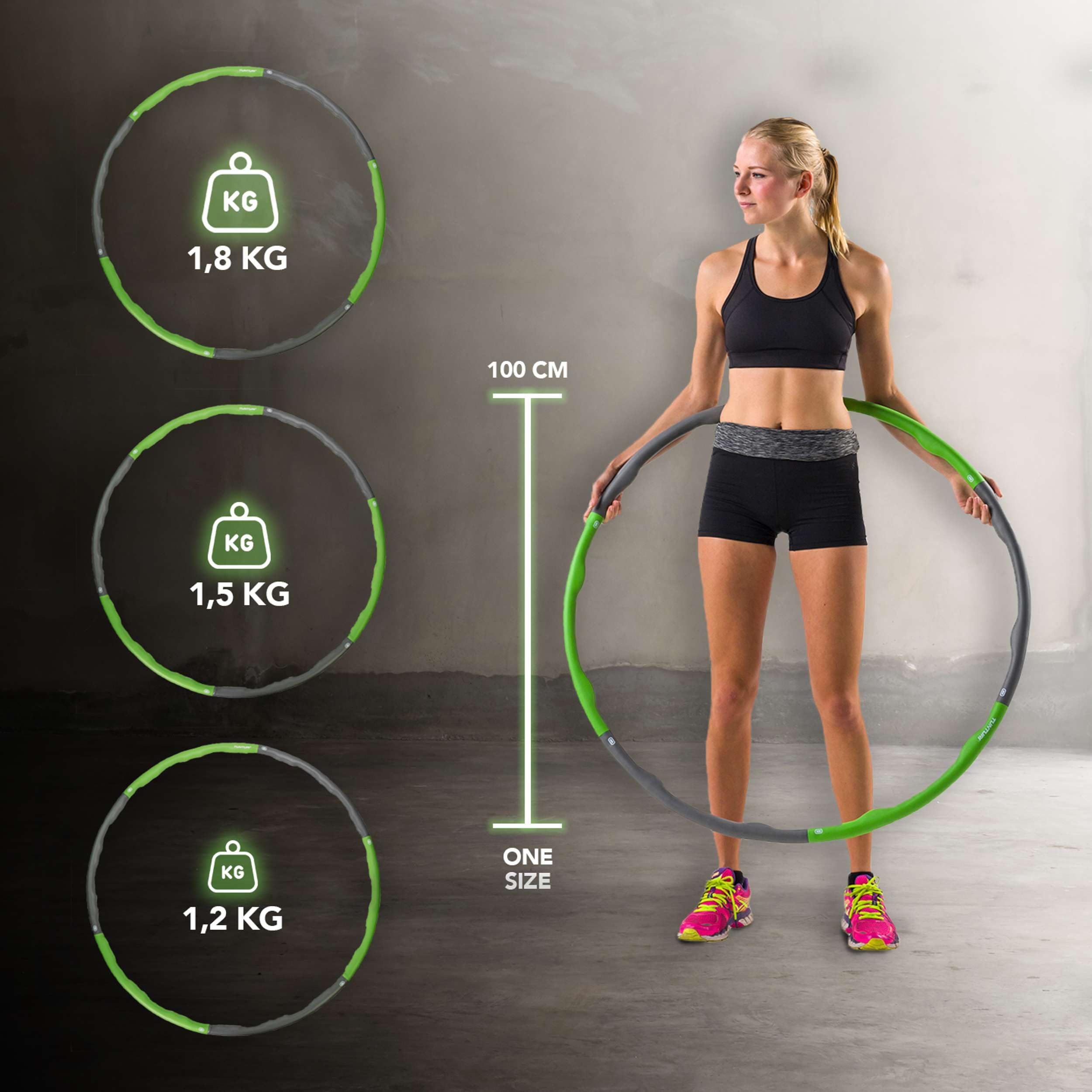 Tunturi Hula Hoop - Aro para Deportes Unisex Adulto