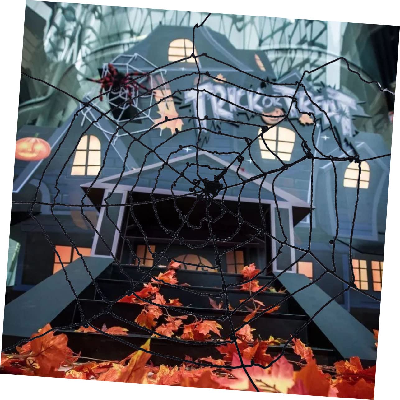 PRETYZOOM 3 Decorazioni A Ragnatela Elastiche Ragnatela Di Halloween Decorazione Per Feste O Casa