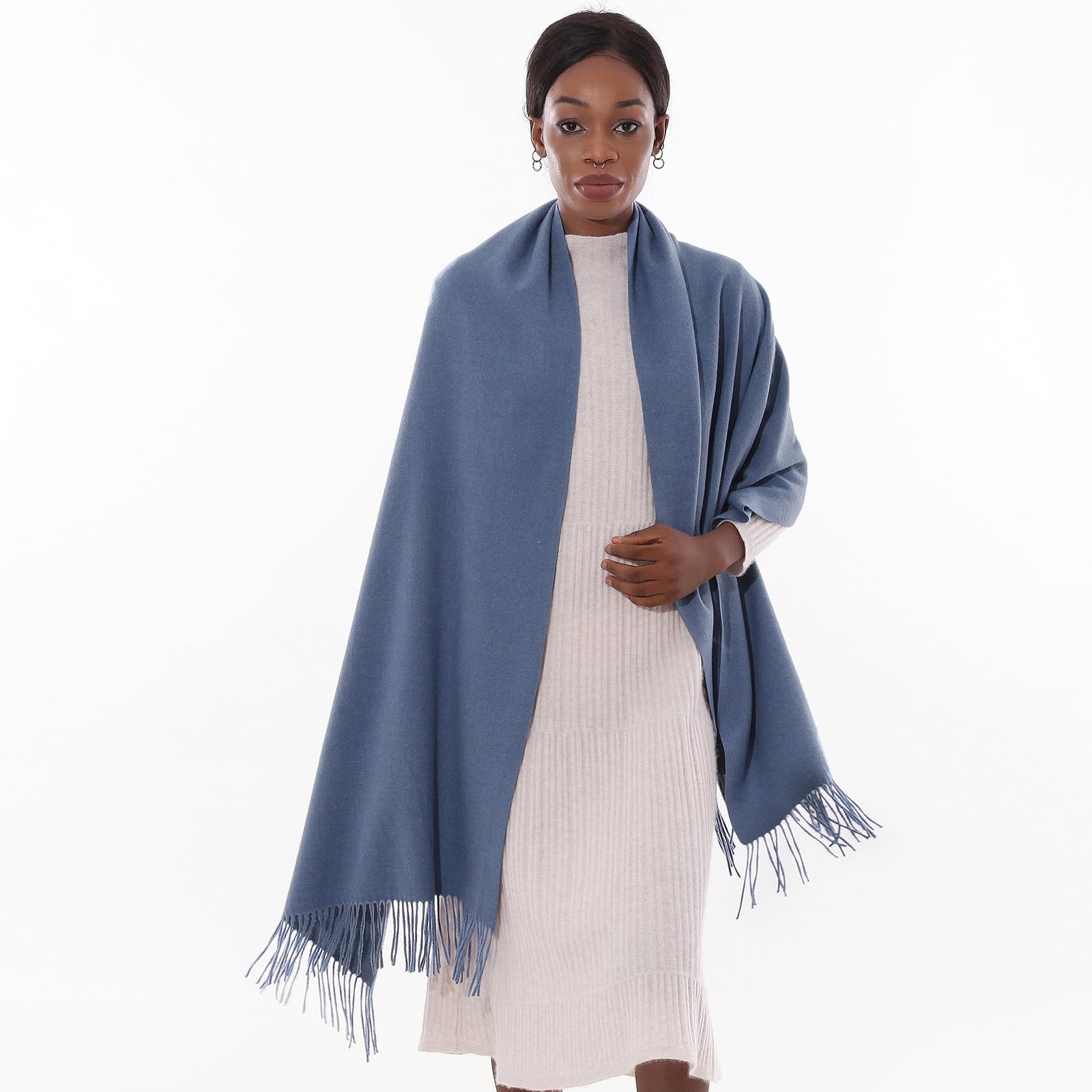 Sciarpa Pashmina Donna Invernale Scialle Sciarpe Elegante Cerimonia Grande Stole Foulard Scialle da Abito Sera