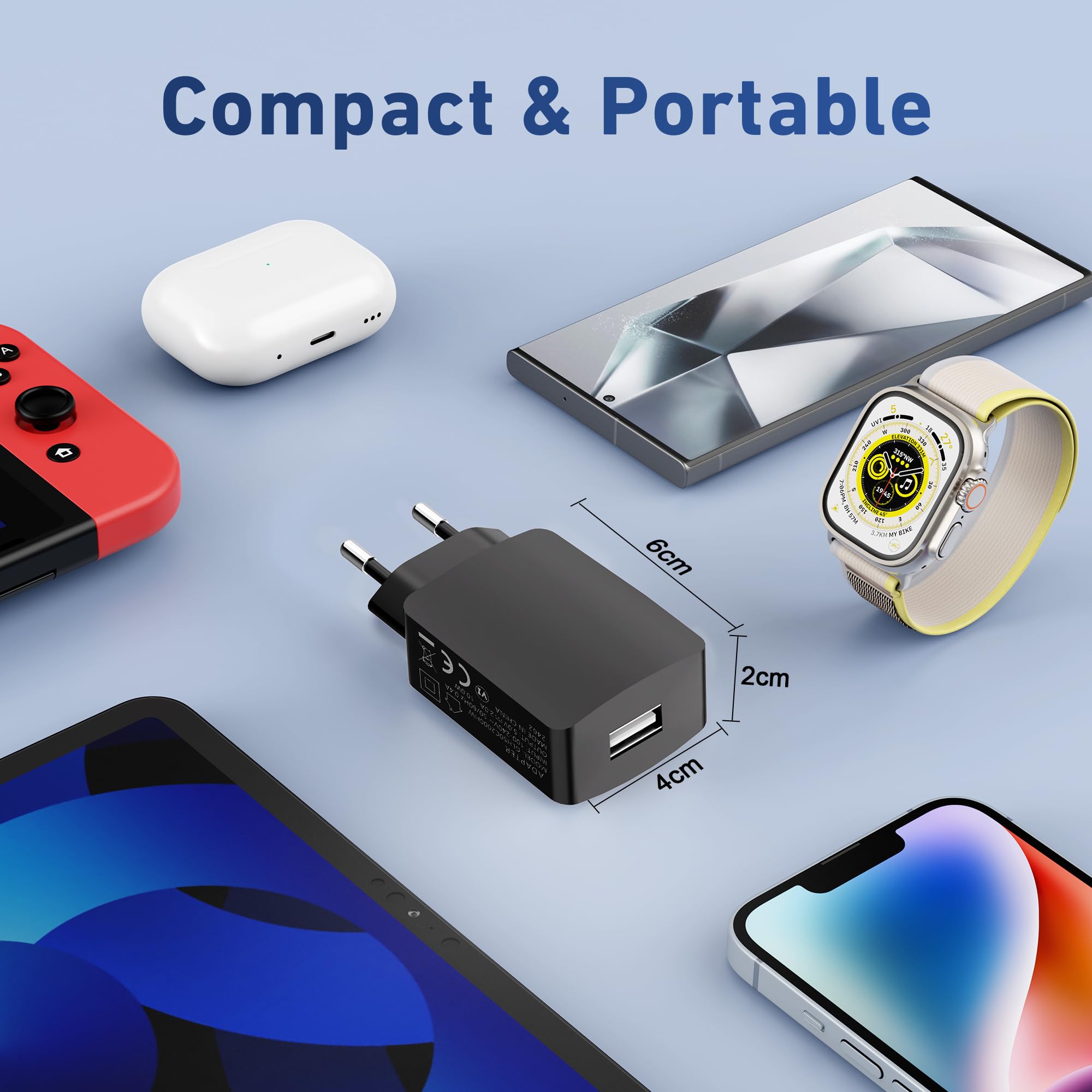 TOP CHARGEUR ® Adattatore Caricatore Caricabatteria Alimentatore 5V Per Tablet Archos 101 101d 101e Neon - Foto 11