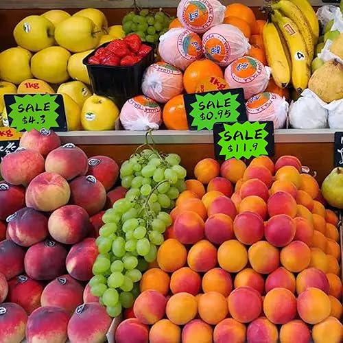 Miniatura 2 de Meitaat Etiquetas de precio Etiquetas adhesivas verdes de 4 x 3 pulgadas, autoadhesivas, etiquetas adhesivas de gran venta, letreros de explosión de