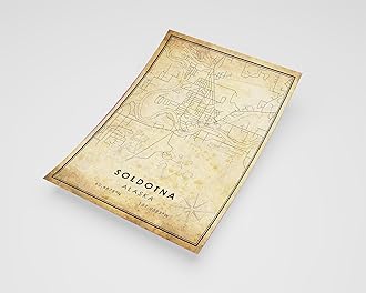 MG Global Rustic Poster of Soldotna Alaska | 11x17 12x18 16x24 24x36 Vintage Unframed Print | Antique Hometown City Wall Art for Gift | Home Office Decor