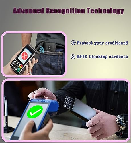 Miniatura 6 de Billetera delgada para hombre para AirTag, Negro -, Portatarjetas delgado para Airtag