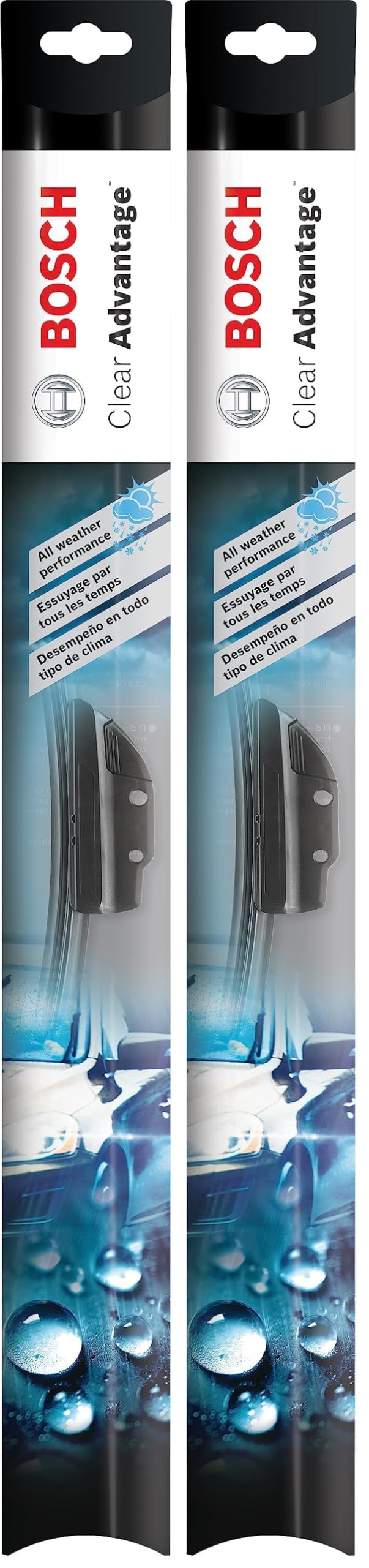 BOSCH 22CA Clear Advantage Beam Wiper Blade; 22" - Single (Pack of 2)