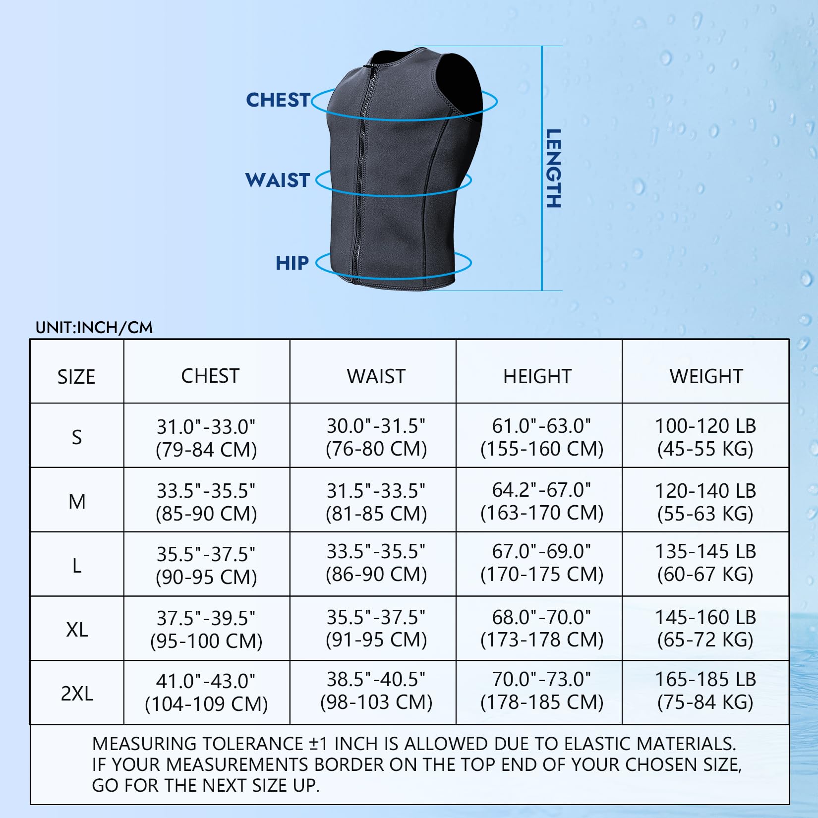 Top Tuta 3mm Neoprene Termico Senza Maniche per Uomini e Donne Immersione e Nuoto per Immersioni subacquee Surf Velo Dimagrante Sauna