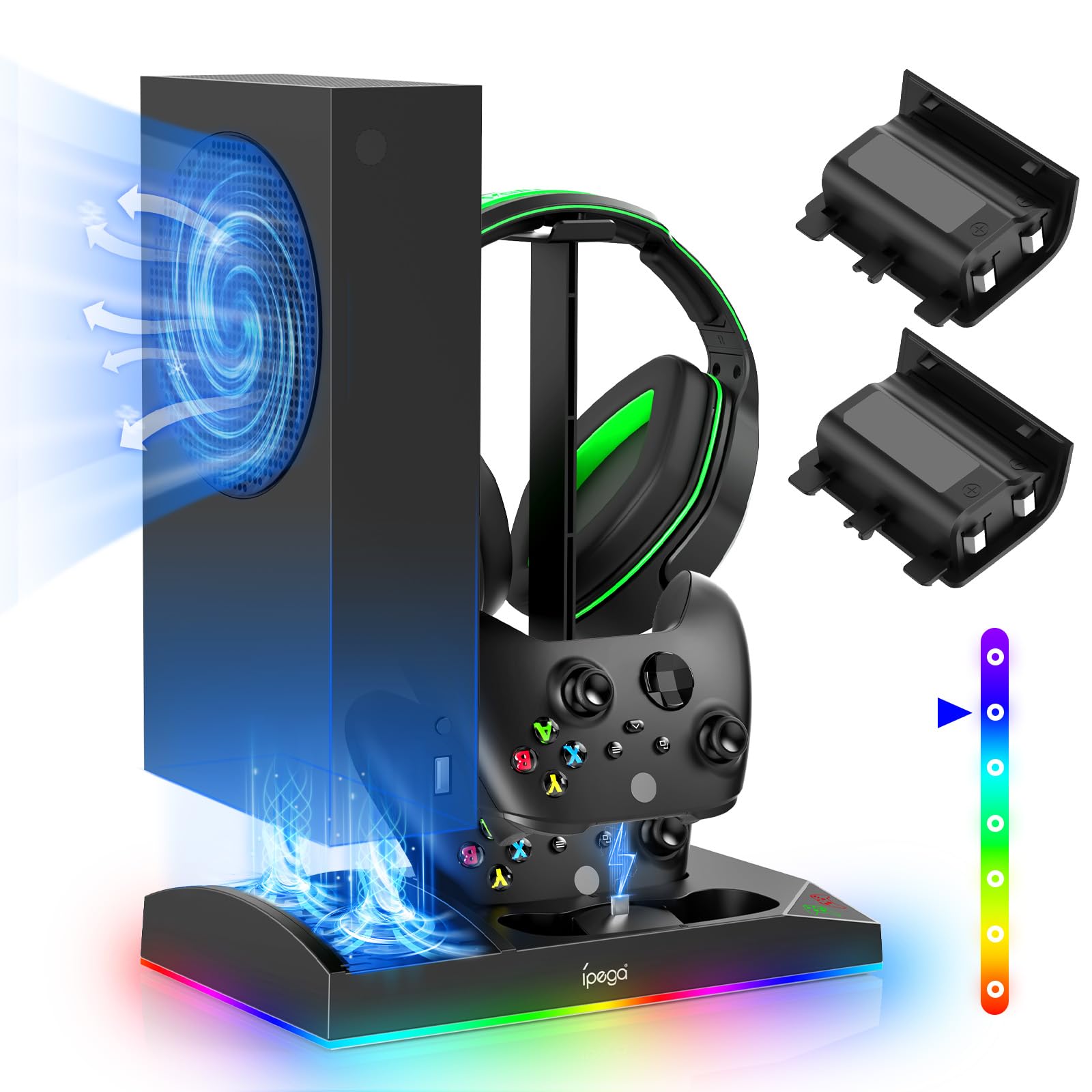 【値下げ】XBOX SERIES S　充電(冷却)スタンド付 Amazon.com: Charger Stand Cooling Fan for Xbox Series S