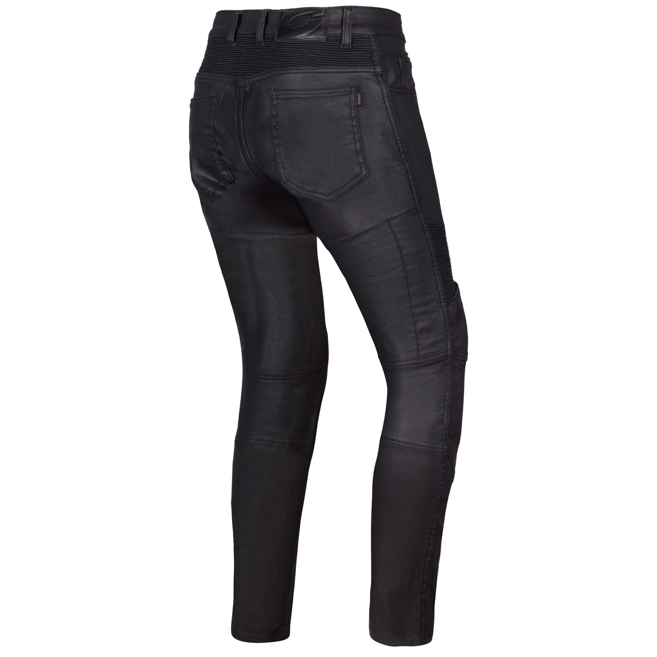 OZONE MOTO Roxy Lady Motorradjeans Damen | Aramidfaser Futter | Knieprotektoren Stufe 2 | Taschen für Hüft und Steißbeinprotektoren | Elastische Einsätze | Slim Fit