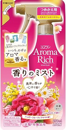 Amazon ソフランアロマリッチ香りのミスト 芳香 消臭スプレー スカーレット ハッピーフルーティアロマの香り 詰め替え 250ml ソフランアロマリッチ スプレー Amazon ソフランアロマリッチ香りのミスト 芳香 消臭スプレー スカーレット ハッピーフルーティアロマの香り 詰め替え 250ml ソフランアロマリッチ スプレー