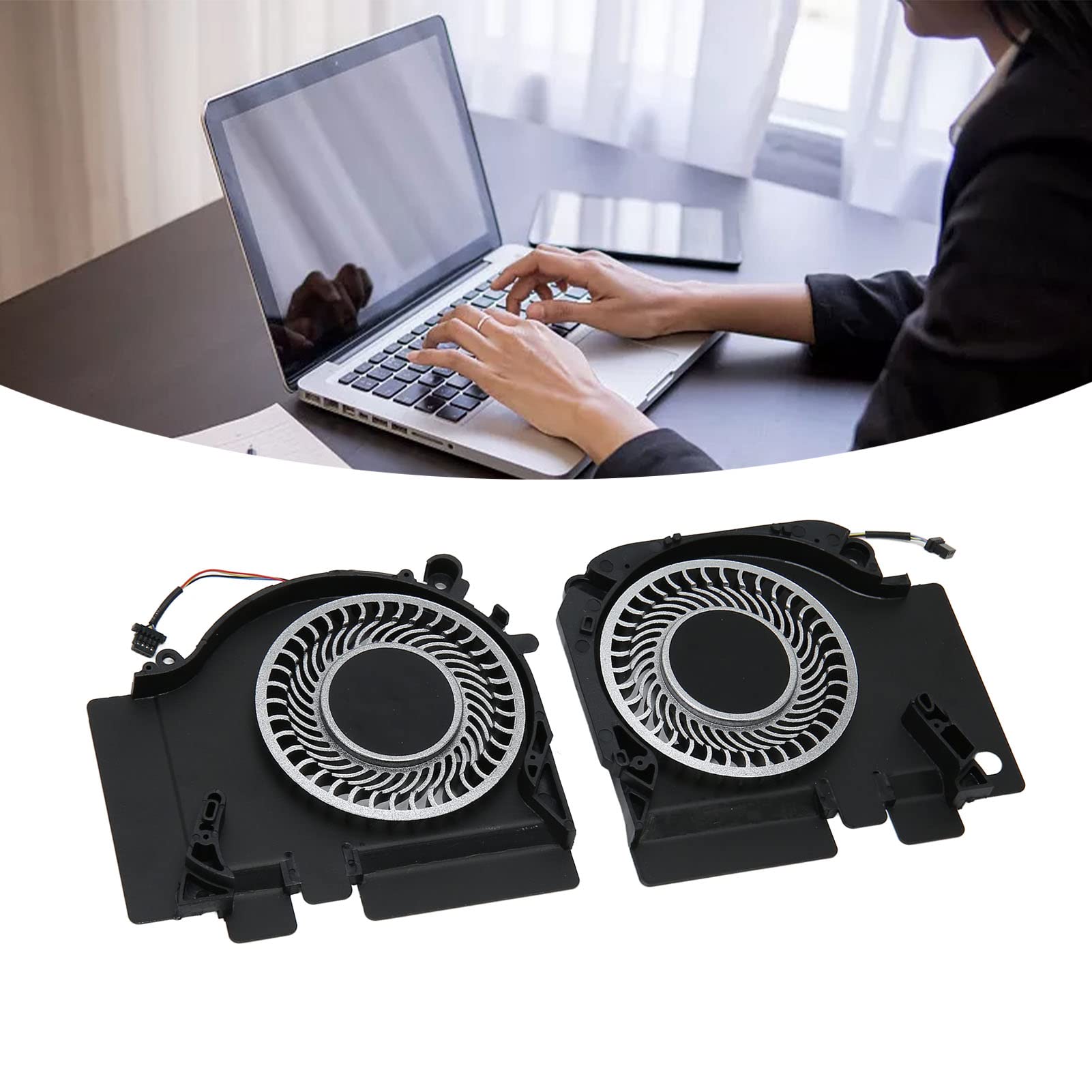 Ventilador de Refrigeración para XiaomiMI 171502 AA AO AD AB AQ AK Am AN RTX2060 EG75071S1 C010 S9A C020 15.6 Game Laptop Reemplazo Conector de 4 Pines Disipación de Calor (CPU+GPU)