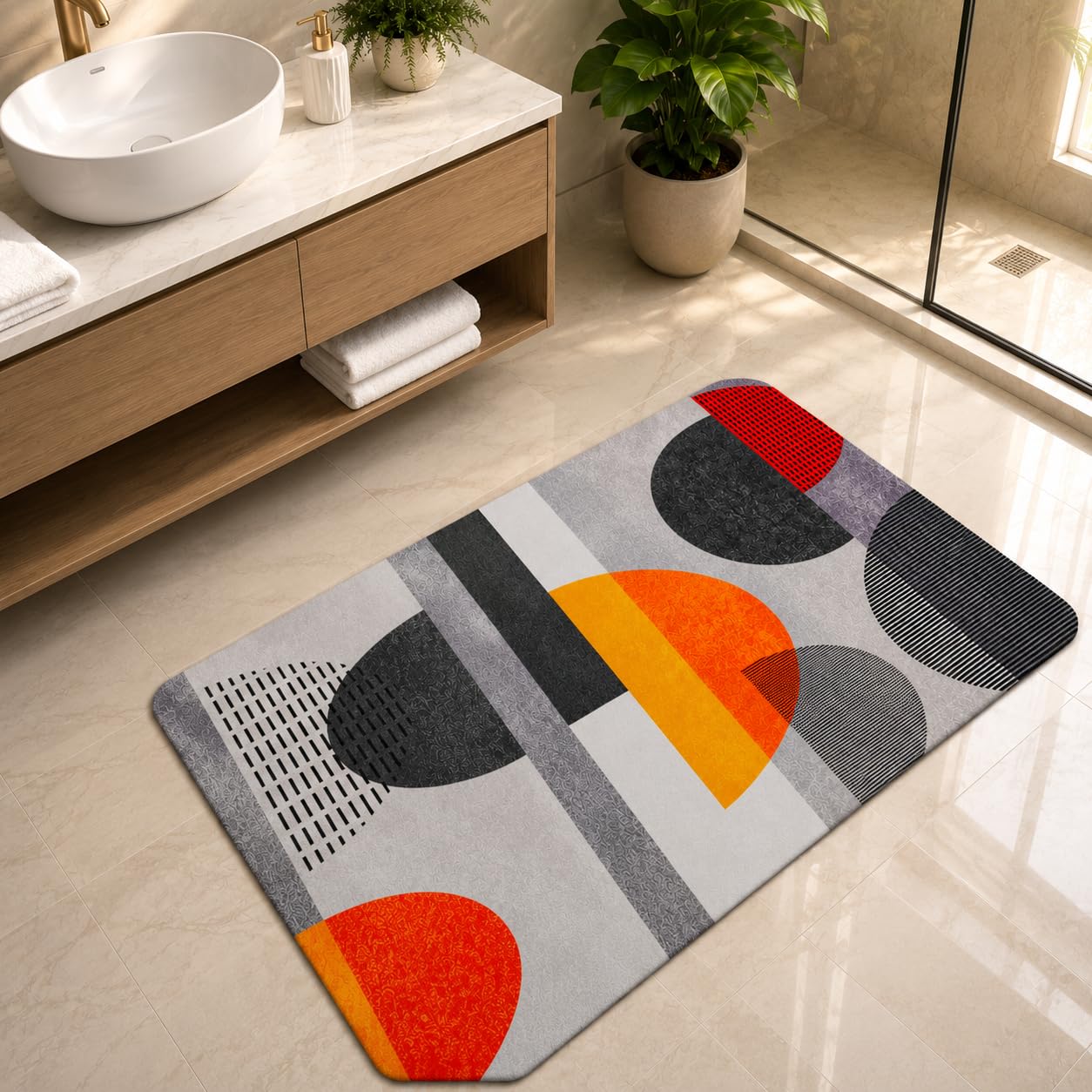 Dark Grey Yellow Kitchen Runner Rug Set - IXILUXE HOMES -11