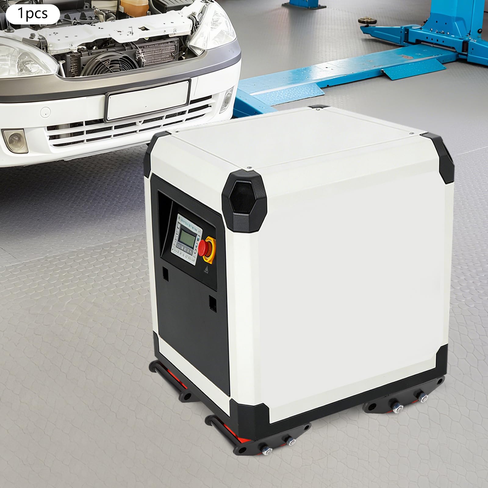 Vassoio Rotolante Carico Pesante 6T, Rullo Manution Mobili Industriali, Macchina di Spostamento 6T Professionale, Cuscinetto Solido, Rotazione 360°, Carrello Trasporto Laboratorio Logistico, Acciaio