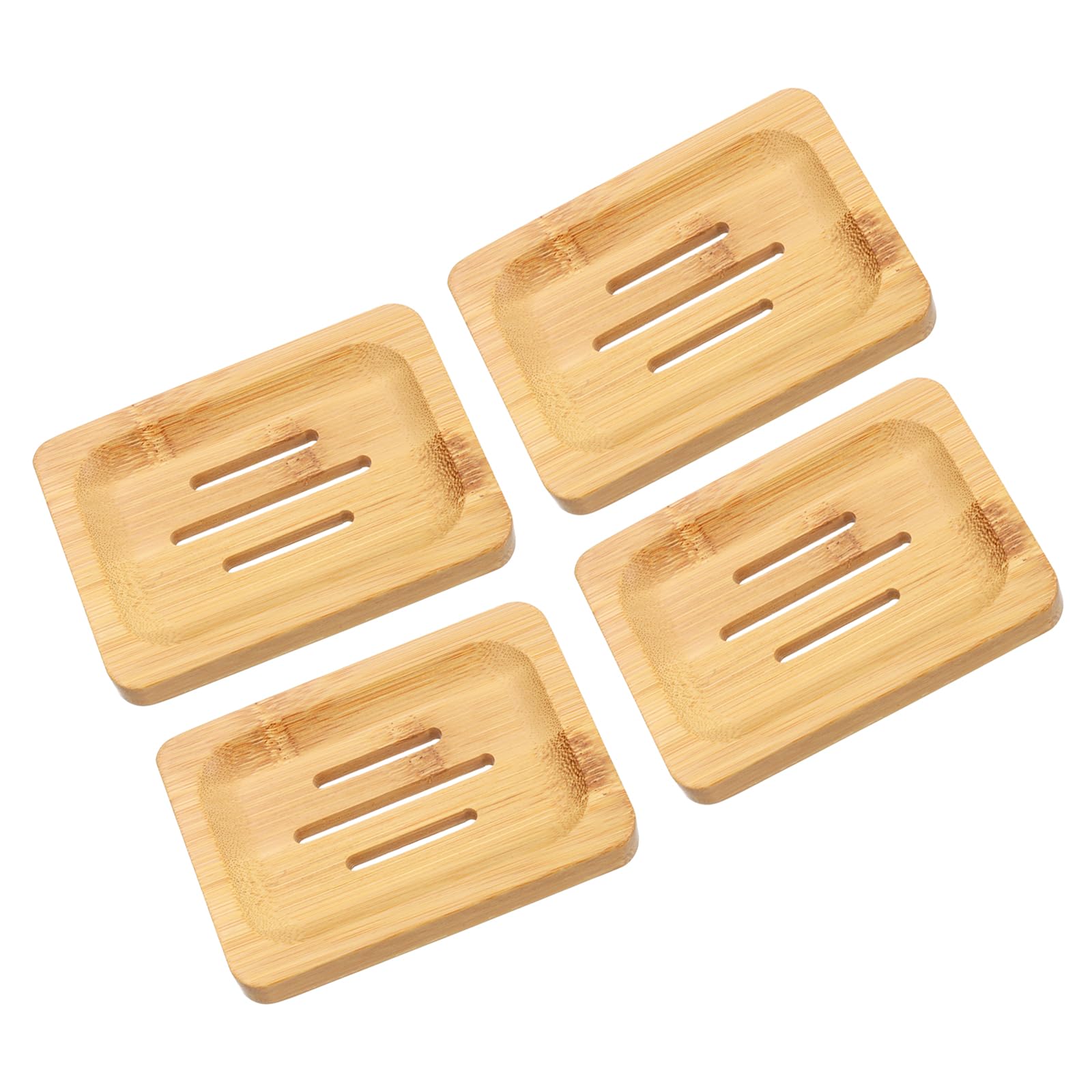 Porte-savon en bois de bambou naturel pour douche et salle de bain