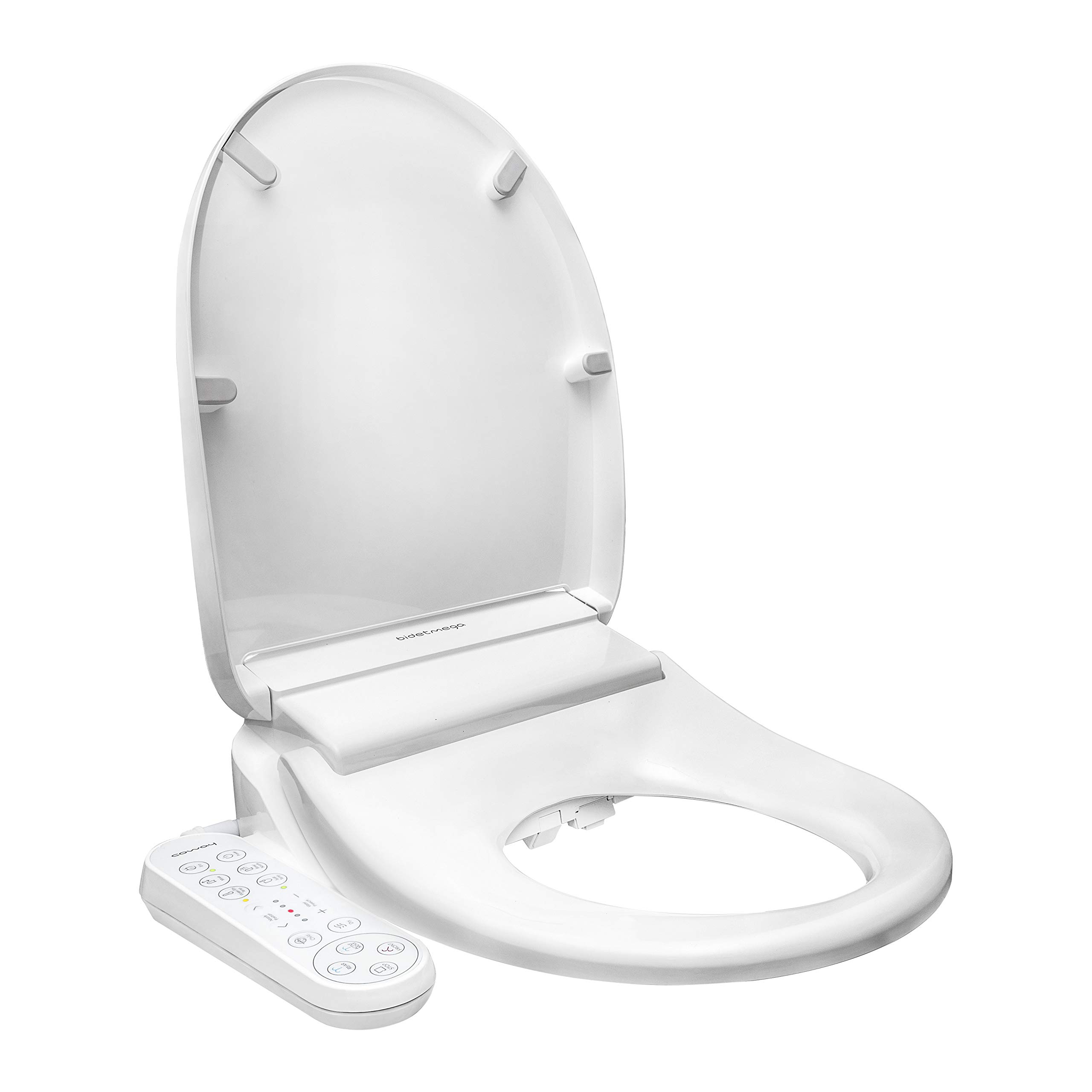 Coway Bidetmega 150 Smart Electronic Bidet Seat – I-Wave Tech, Heated Seat, Stainless Nozzle, Fits Rounded Toilets