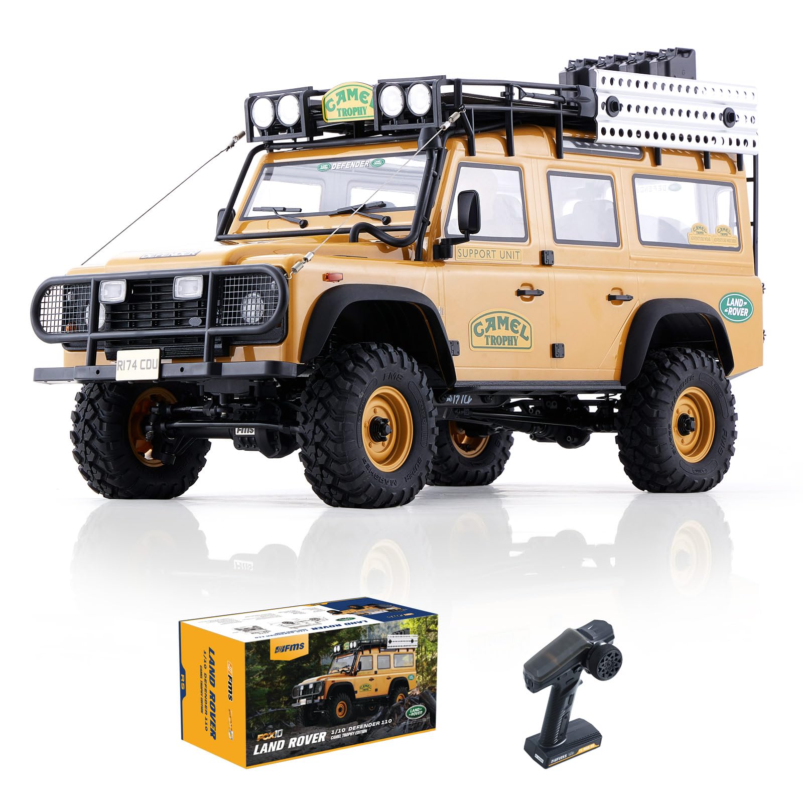 Range Rover First Edition ミニチュアカー　限定置物 FMS 1/10 FCX10 Land Rover Camel Trophy Edition RC Crawler, Hobby