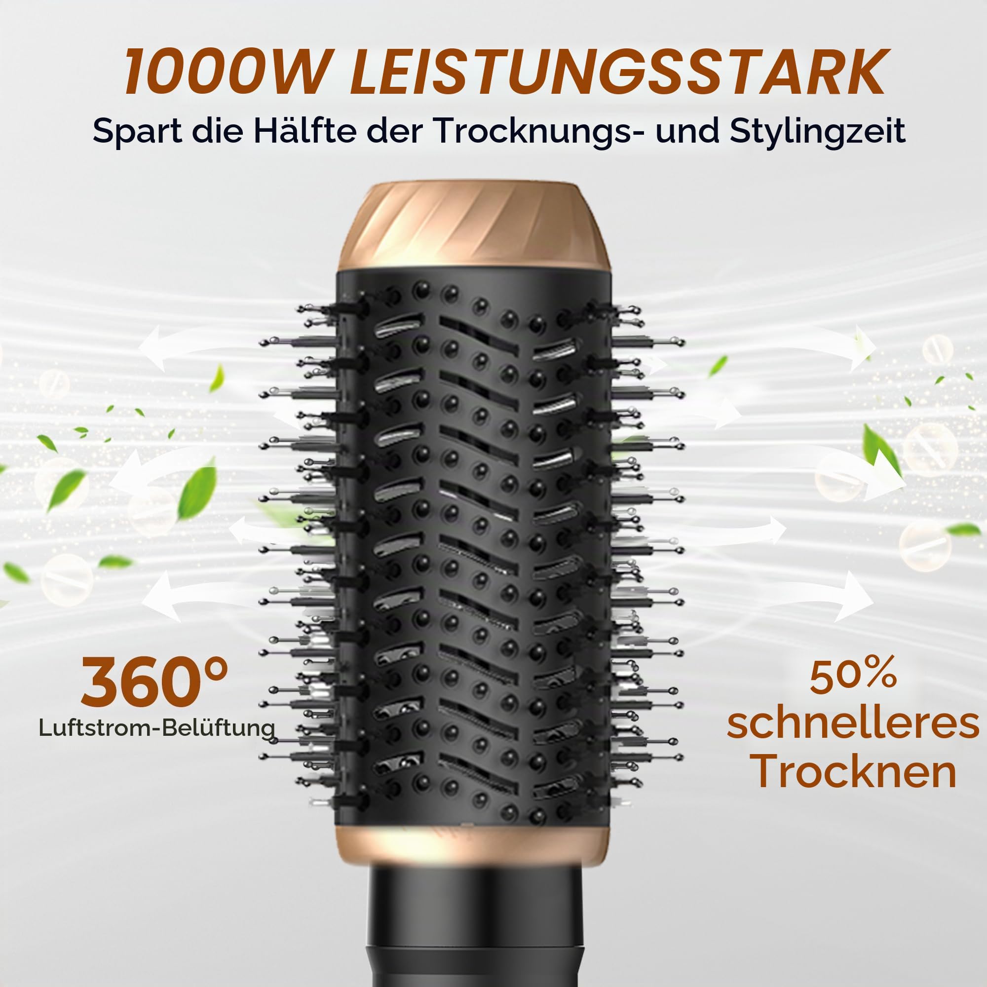 UKLISS Hairstyler 6 in 1 Airbrush Haarstyler | Pro Air Styler Set 1000W