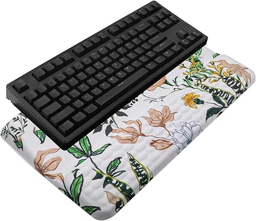 Miniatura 9 de Soporte para teclado de computadora con reposamuñecas, soporte ergonómico inclinado para teclado - Elevador de teclado con almohadilla para muñeca -