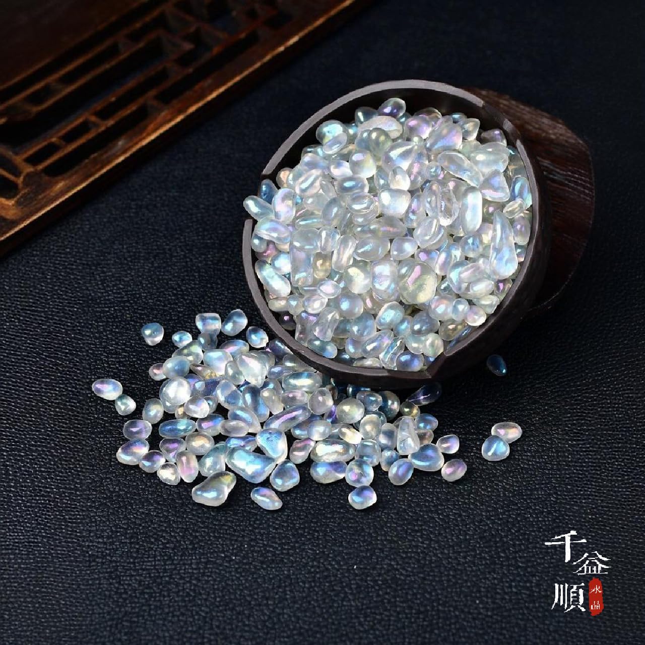 Pietre Decorative, Ghiaia di Cristallo Bianca 5-8 mm 500 g/1000 g Decorazione for fioriera Acquario(1000g)